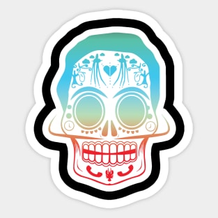 dia de los muertos dali Sticker